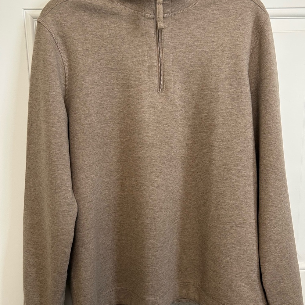 Kenneth Cole Men's Beige Zip-Up Sweater